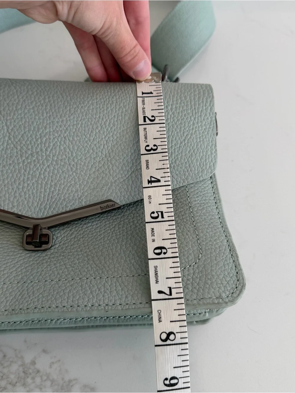 Botkier New York Valentina Leather Satchel Mint Colored Cross Body